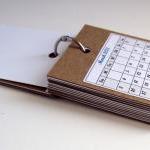 2013 Calendar With Mini Notepad. 2.5x3 Size..
